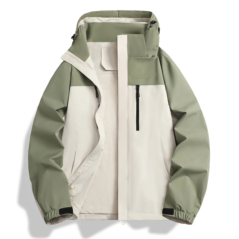 Herren Wasser- und winddichte Softshell-Outdoorjacke mit Kapuze, atmungsaktivem Meshfutter und Brustreißverschluss Nord Taschen