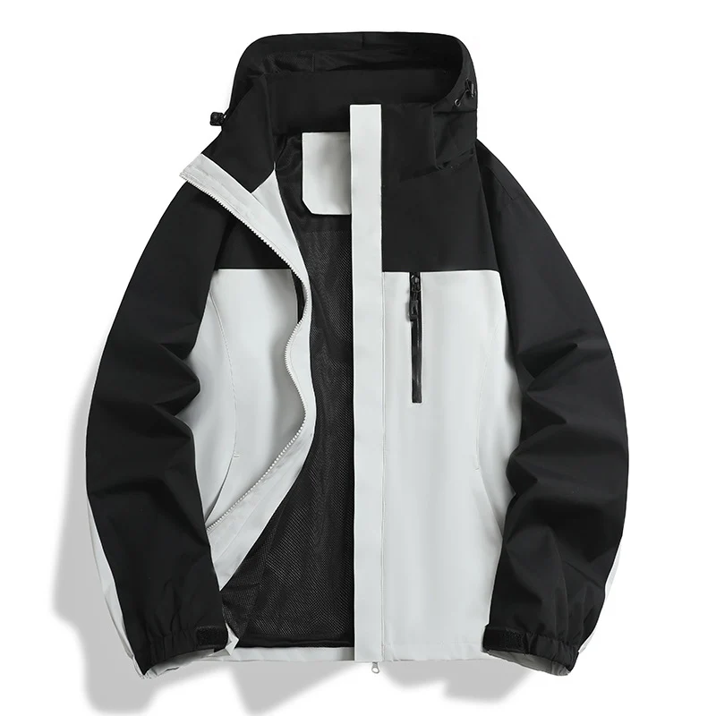 Herren Wasser- und winddichte Softshell-Outdoorjacke mit Kapuze, atmungsaktivem Meshfutter und Brustreißverschluss Nord Taschen