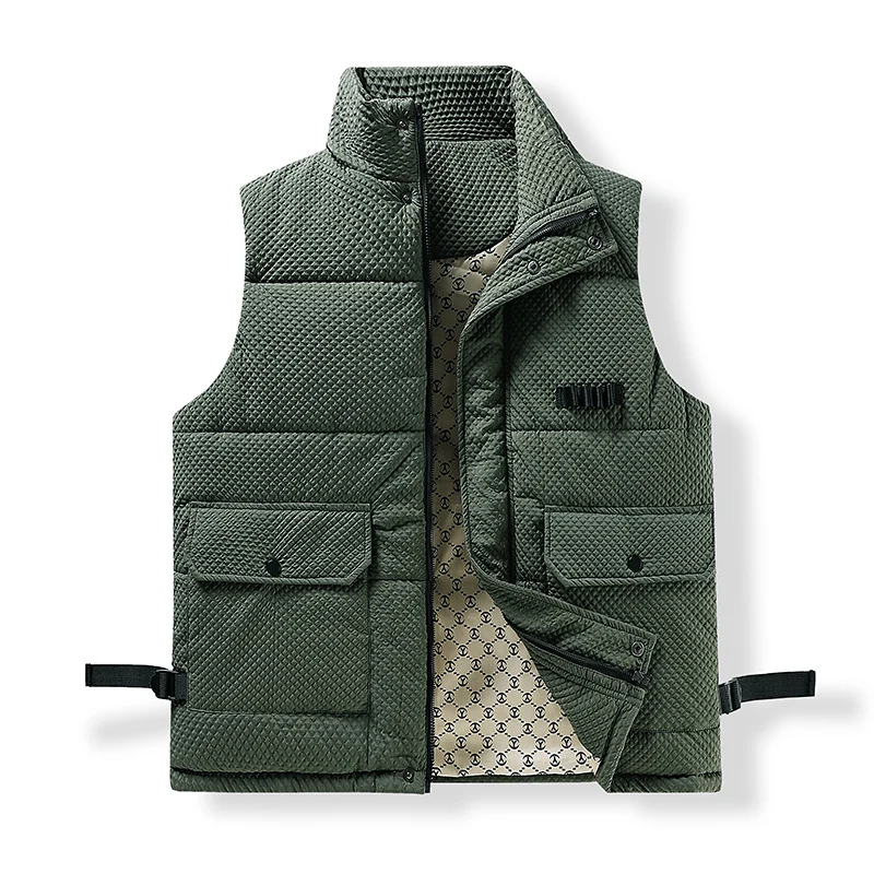 Herren Utility-Steppweste mit Thermofutter, Fronttaschen und verstellbaren Seitengurten Nord Taschen