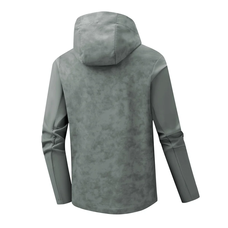 Herren Urbanes Softshell-Hybrid mit wasserabweisender Beschichtung, Kapuze und Brust-Reißverschluss Nord Taschen