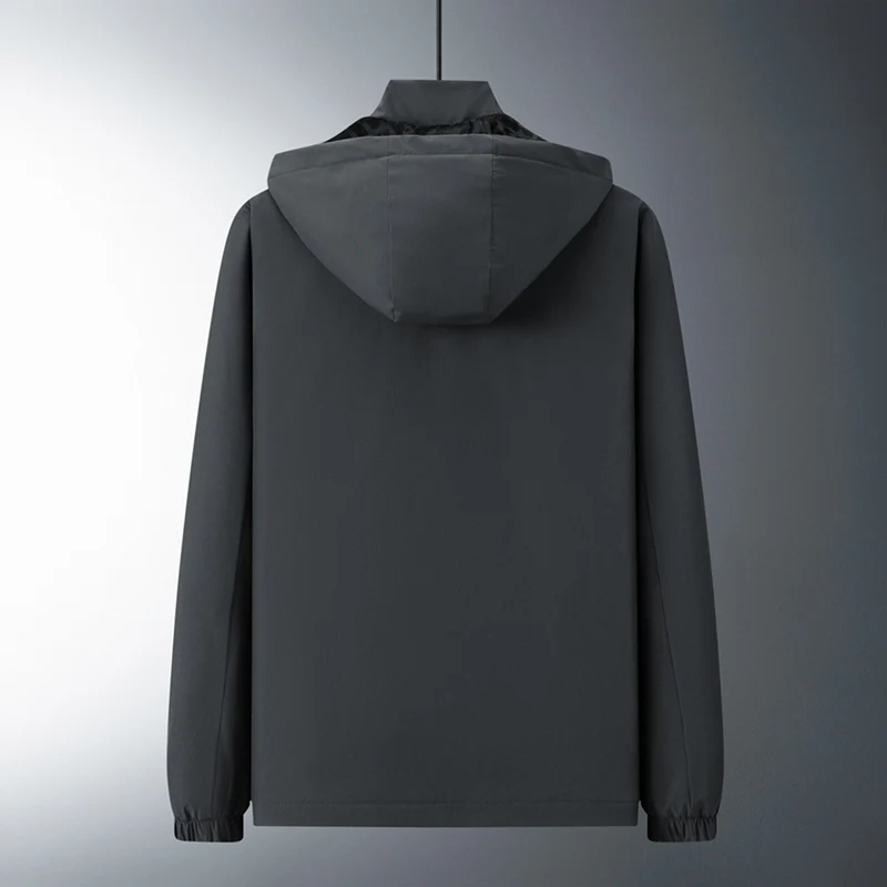 Herren Urban-minimalistische Softshell-Kapuzenjacke mit verdeckten Reißverschlüssen und elastischem Saum Nord Taschen