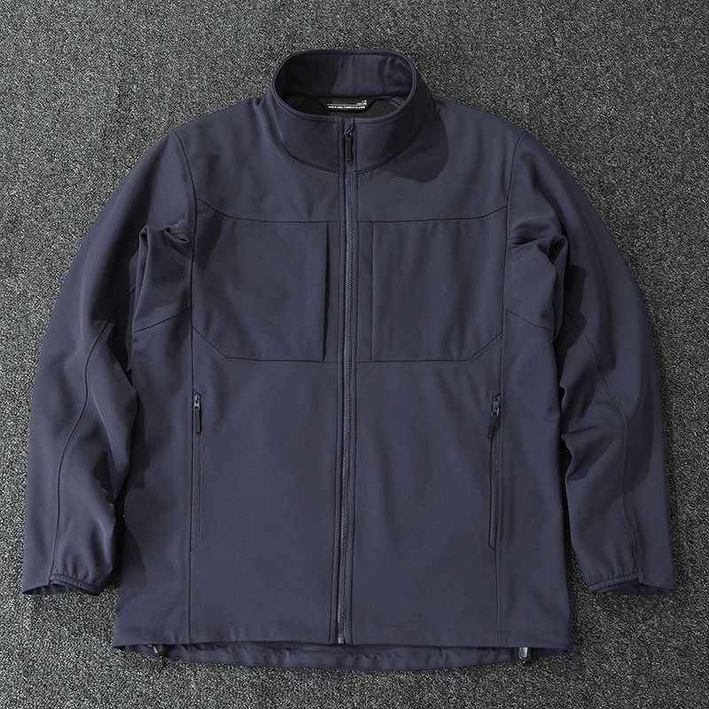 Herren Technische Softshelljacke mit Stehkragen und verdeckten Reißverschlusstaschen Nord Taschen