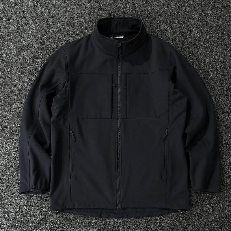 Herren Technische Softshelljacke mit Stehkragen und verdeckten Reißverschlusstaschen Nord Taschen