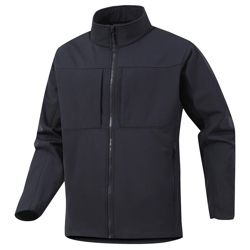 Herren Technische Softshelljacke mit Stehkragen und verdeckten Reißverschlusstaschen Nord Taschen