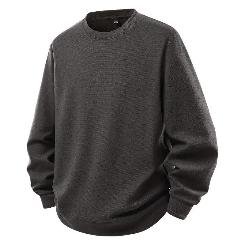 Herren Oversize-Sweatshirt mit Rundhals und gerippten Bündchen Nord Taschen