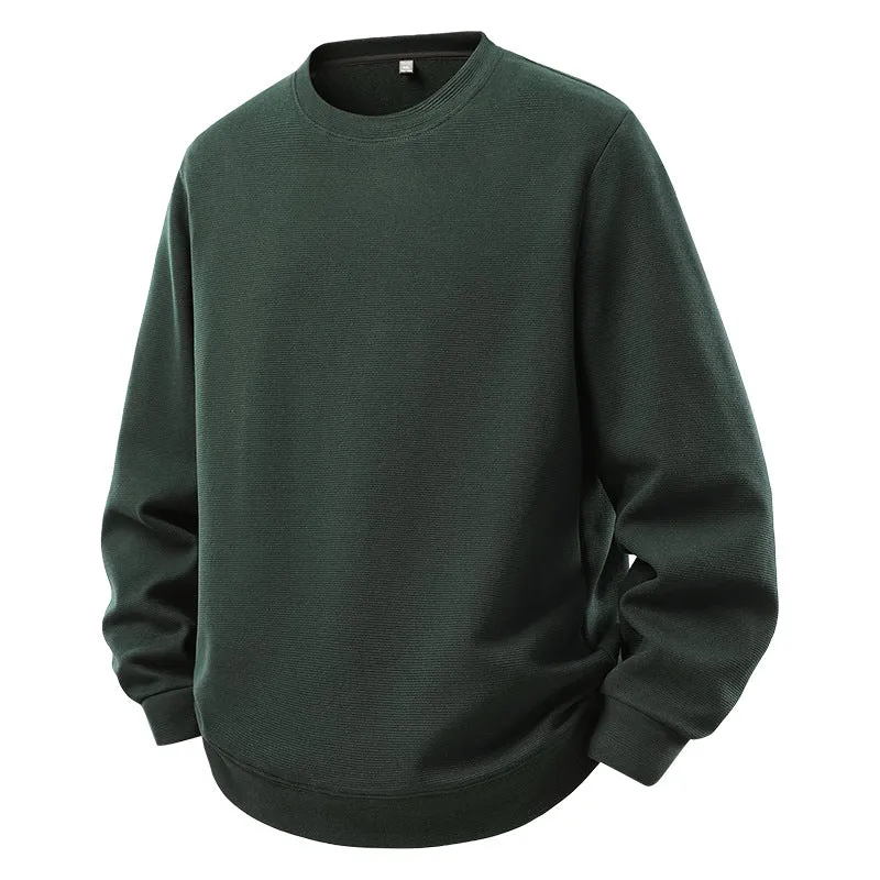 Herren Oversize-Sweatshirt mit Rundhals und gerippten Bündchen Nord Taschen