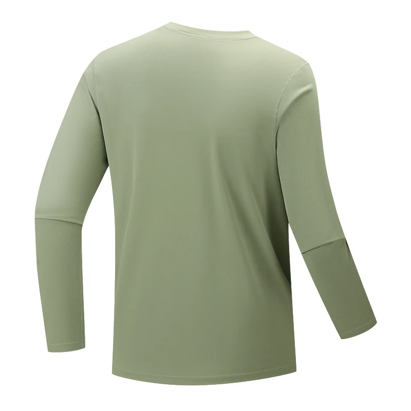 Herren Multifunktionales Langarm-Techshirt mit Brust-Reißverschlusstasche Nord Taschen