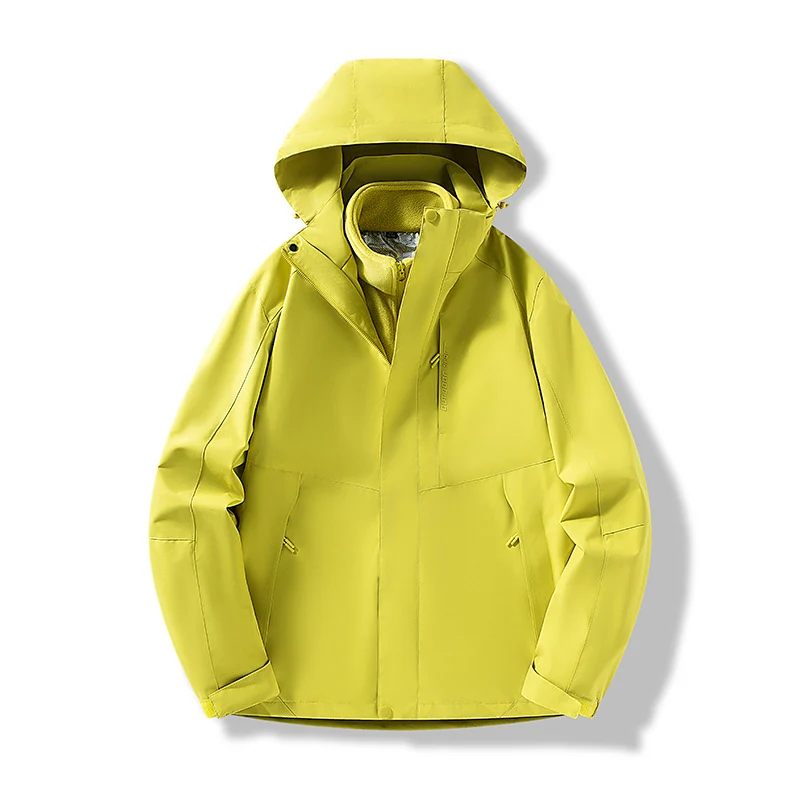 Herren Minimalistische City-Outdoorjacke mit verschweißten Nähten, verstellbarer Kapuze und Thermofutter Nord Taschen