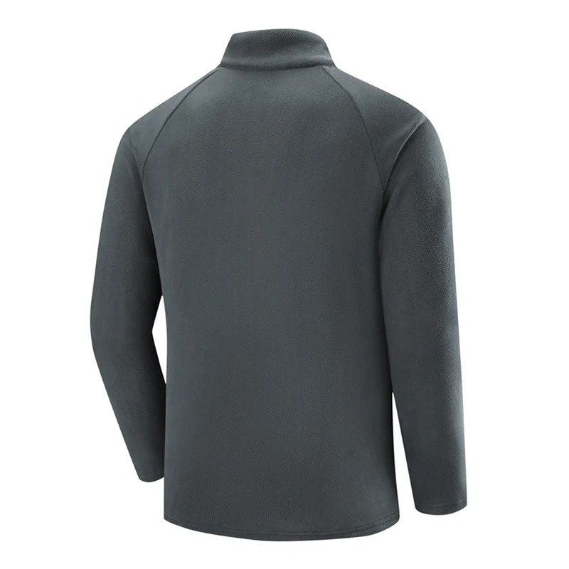 Herren Leichter Performance-Fleecepullover mit Viertel-Reißverschluss und Brusttasche Nord Taschen