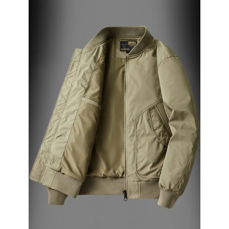 Herren Classic Bomberjacke im Utility-Look mit gesteppter Thermofütterung und Schrägeingrifftaschen Nord Taschen