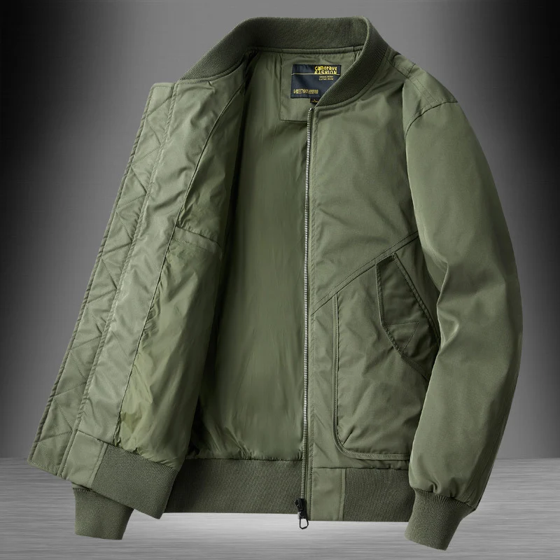 Herren Classic Bomberjacke im Utility-Look mit gesteppter Thermofütterung und Schrägeingrifftaschen Nord Taschen