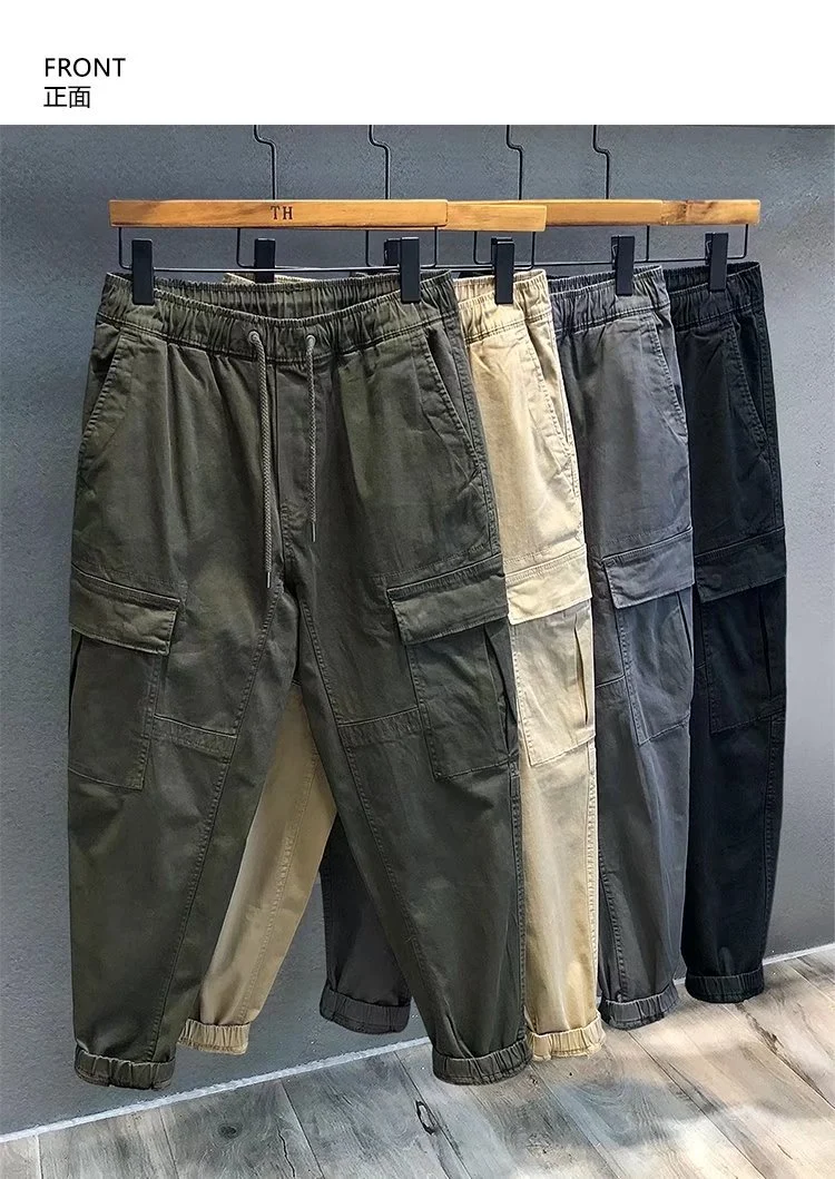 Herren Cargohose im Camouflage-Utility-Stil mit geradem Bein und robustem Canvas Nord Taschen