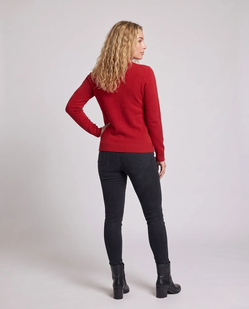 Damen Kaschmir‑Look Mockneckpullover mit extrafeinem Flor und schmaler Silhouette Nord Taschen