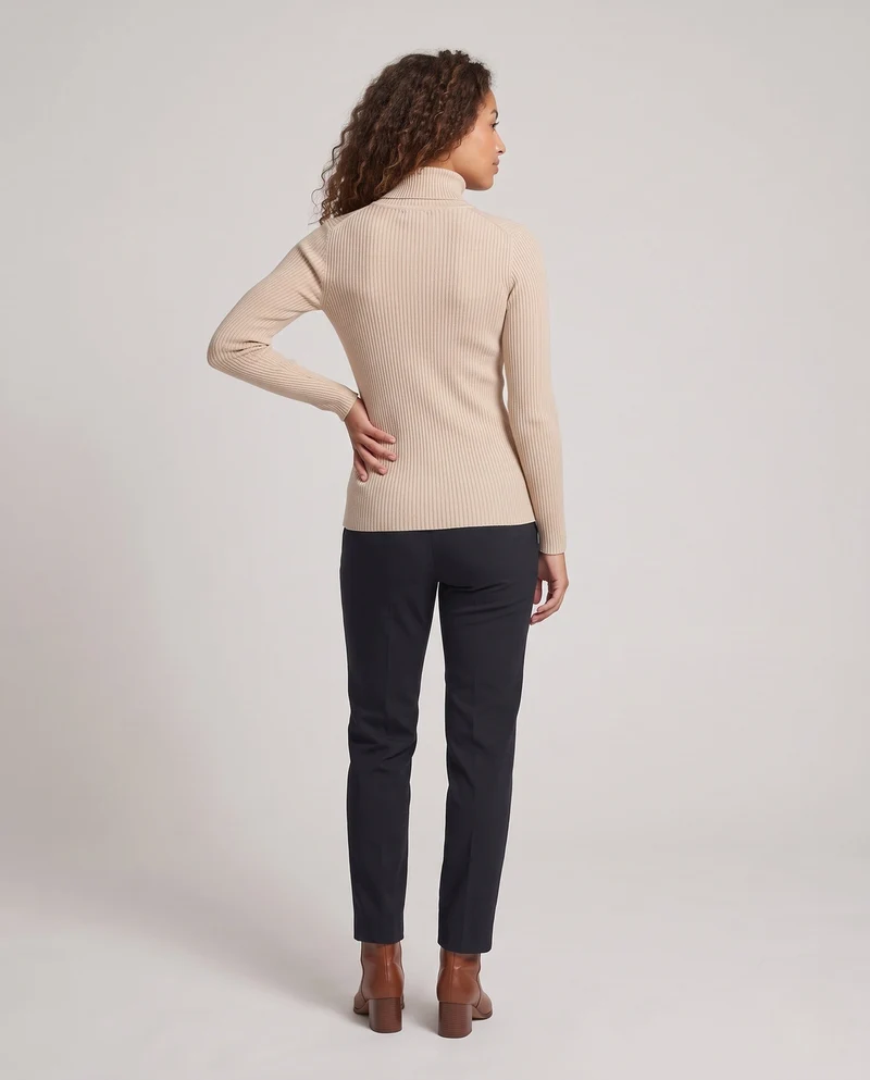 Damen Feinstrick-Cardigan mit V-Ausschnitt, Knopfleiste und gerippten Bündchen Nord Taschen