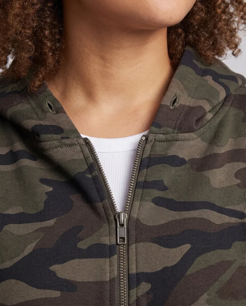 Damen Camouflage Hoodie Nord Taschen