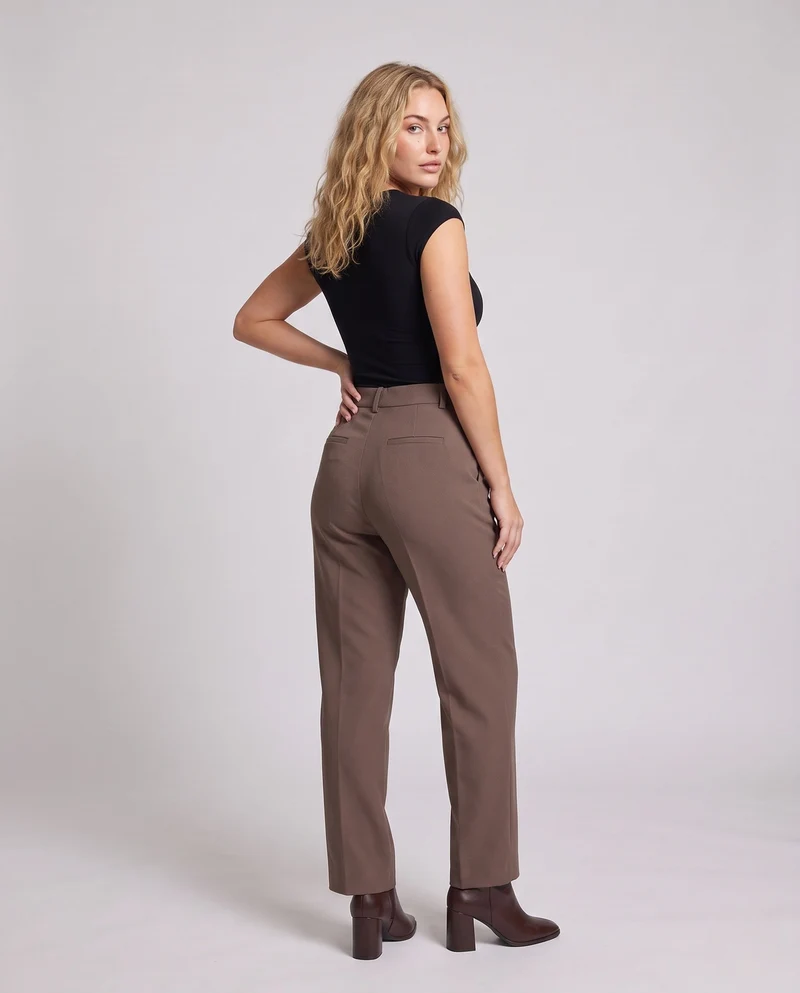 Frauen Elegante und Bequeme Hochwasserhosen Nord Taschen