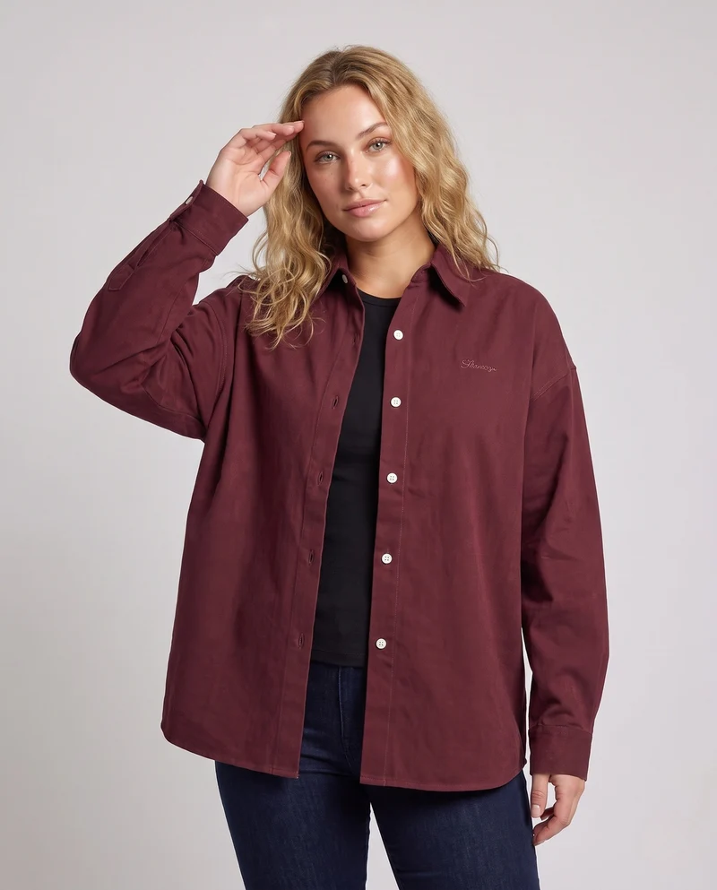 Damen Elegante und Weite Bluse Nord Taschen