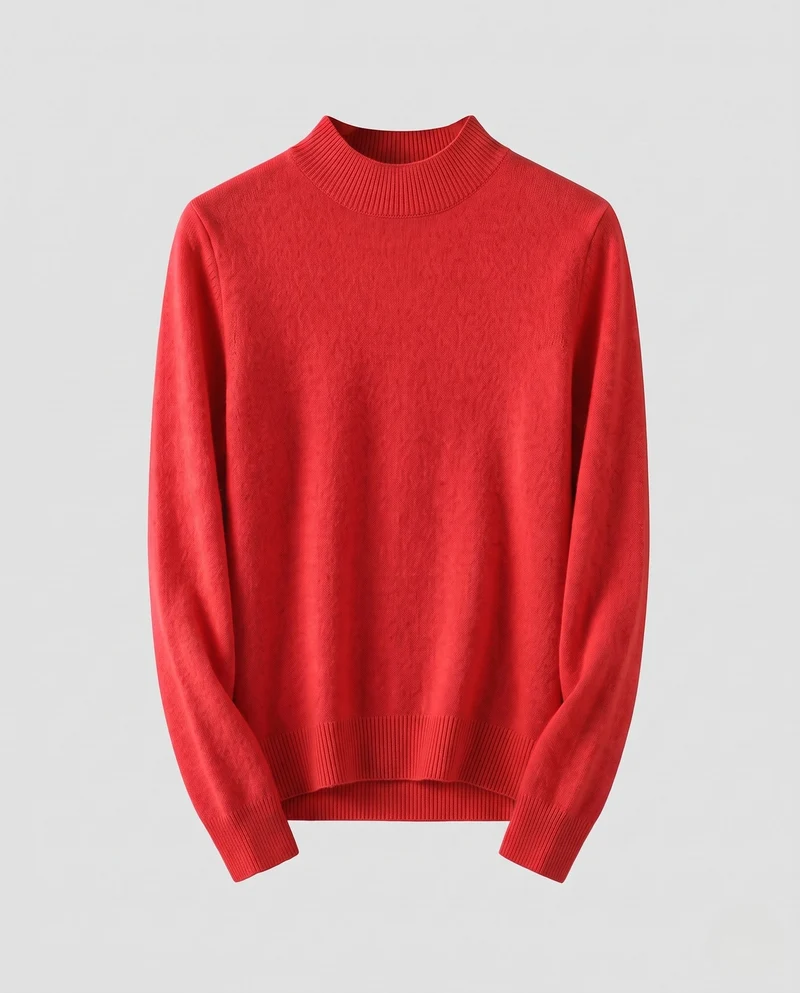 Damen Feiner Kaschmir‑Look Rollkragenpullover mit schmaler Passform Nord Taschen