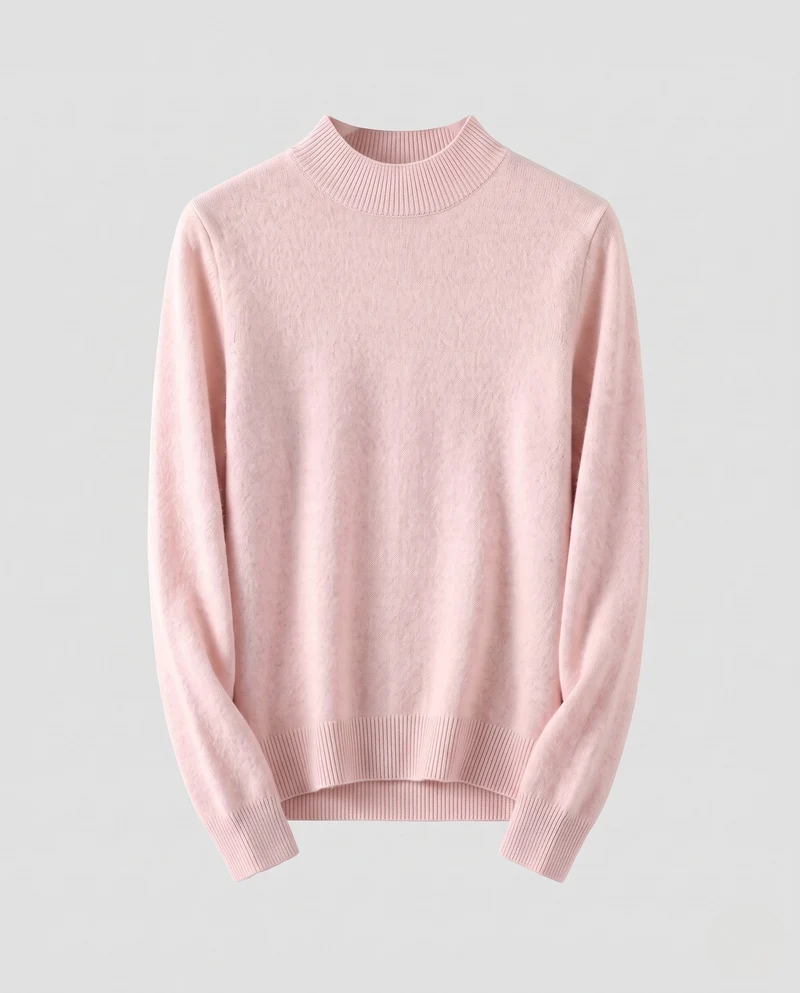 Damen Feiner Kaschmir‑Look Rollkragenpullover mit schmaler Passform Nord Taschen