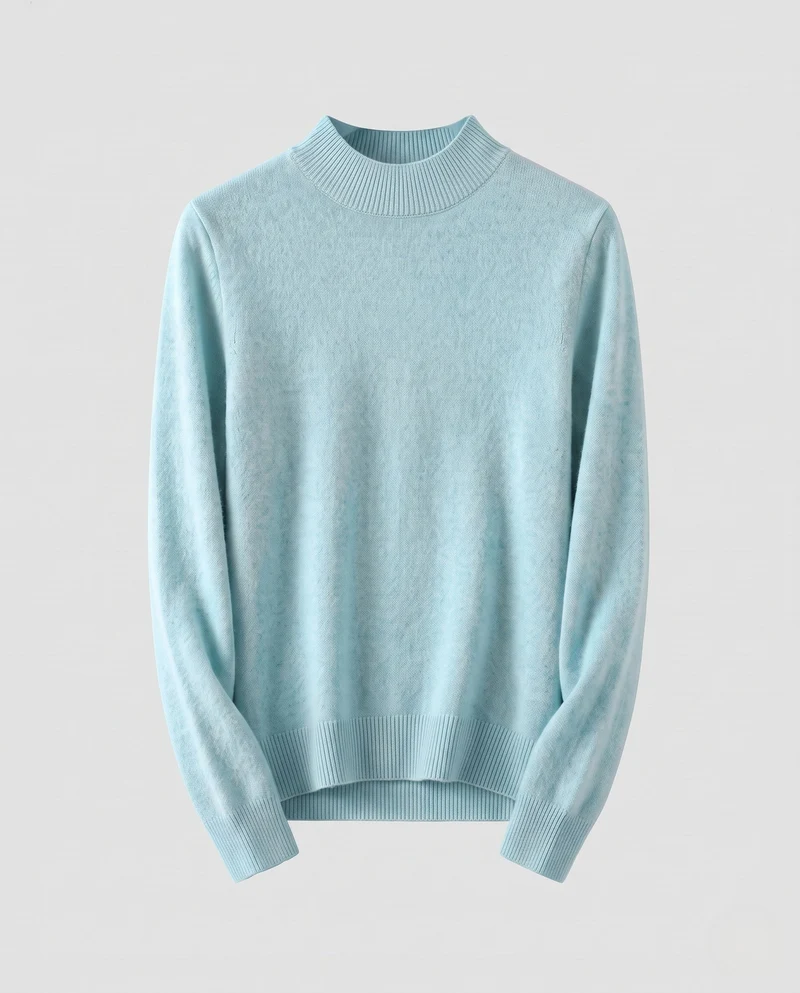 Damen Feiner Kaschmir‑Look Rollkragenpullover mit schmaler Passform Nord Taschen