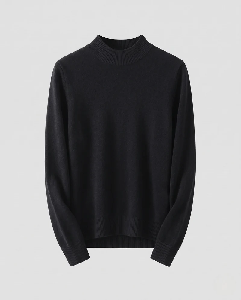 Damen Feiner Kaschmir‑Look Rollkragenpullover mit schmaler Passform Nord Taschen