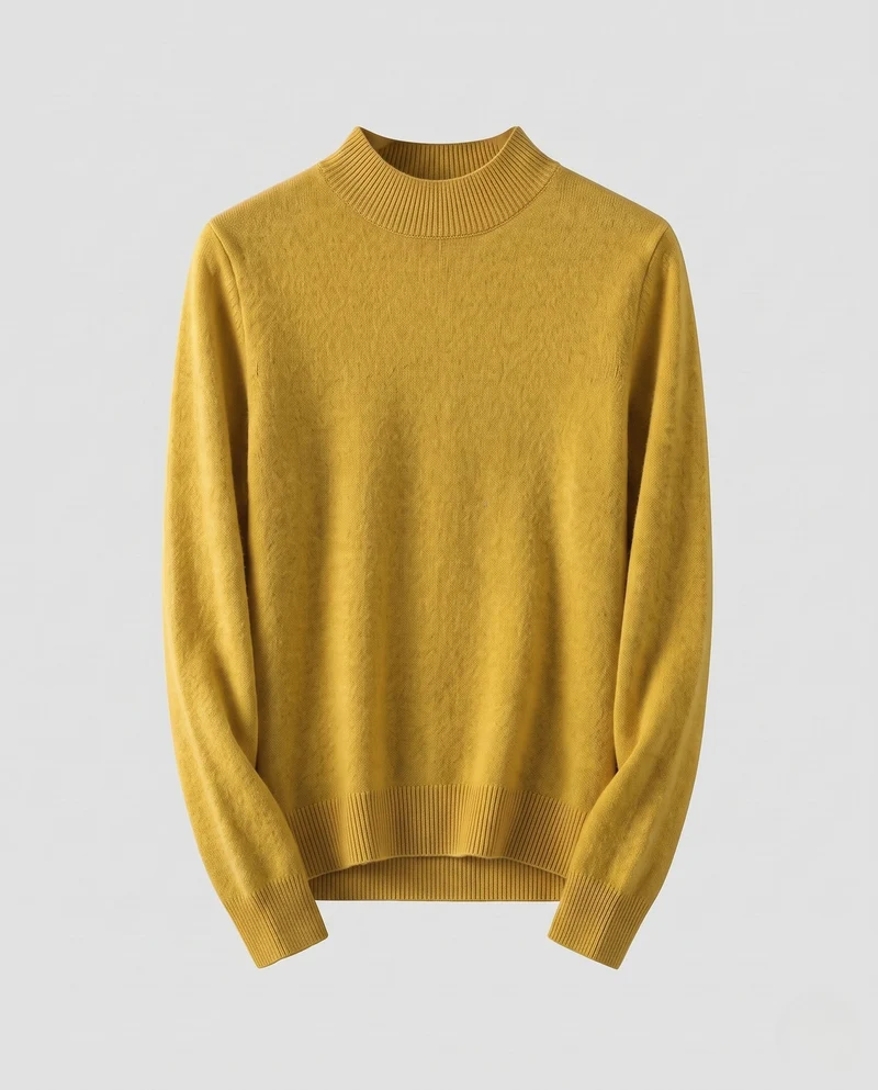 Damen Feiner Kaschmir‑Look Rollkragenpullover mit schmaler Passform Nord Taschen