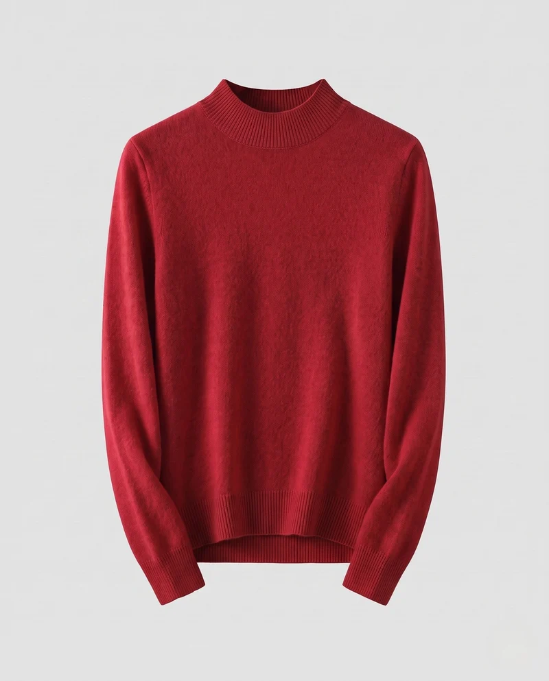 Damen Feiner Kaschmir‑Look Rollkragenpullover mit schmaler Passform Nord Taschen