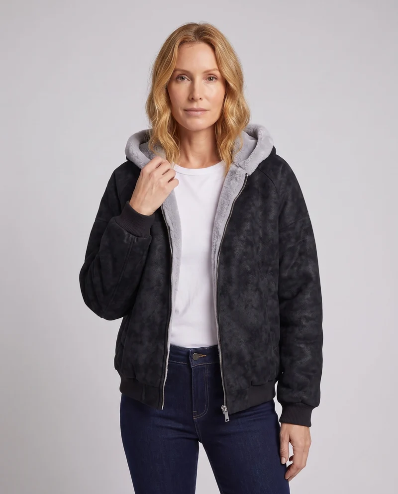 Frauen Bequemer und Stilvoller Hoodie Nord Taschen