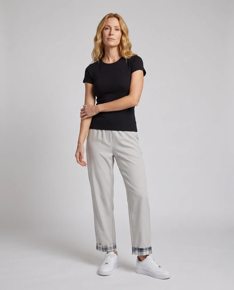 Damen Freizeit-Hose mit Muster Nord Taschen