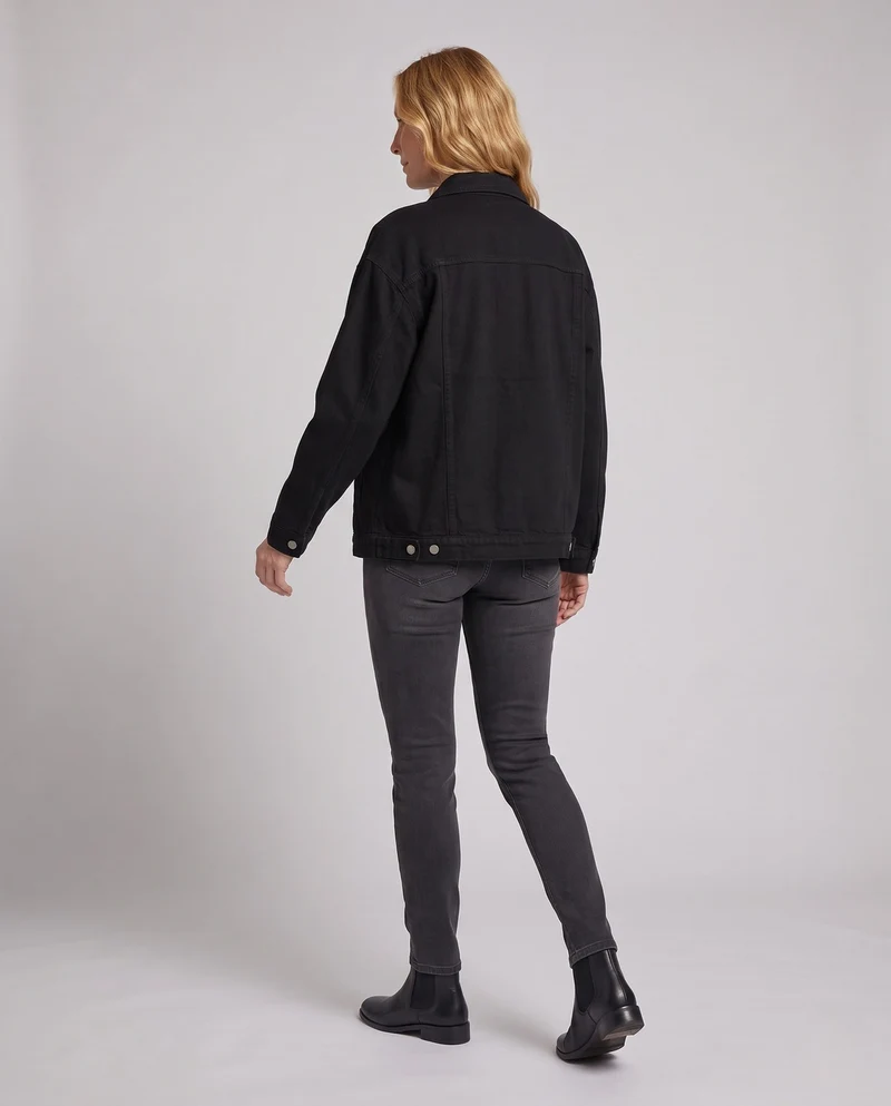 Damen Freizeit Denim Jacke Nord Taschen