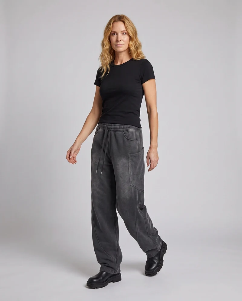Damen Freizeit Lose Jogginghose Nord Taschen