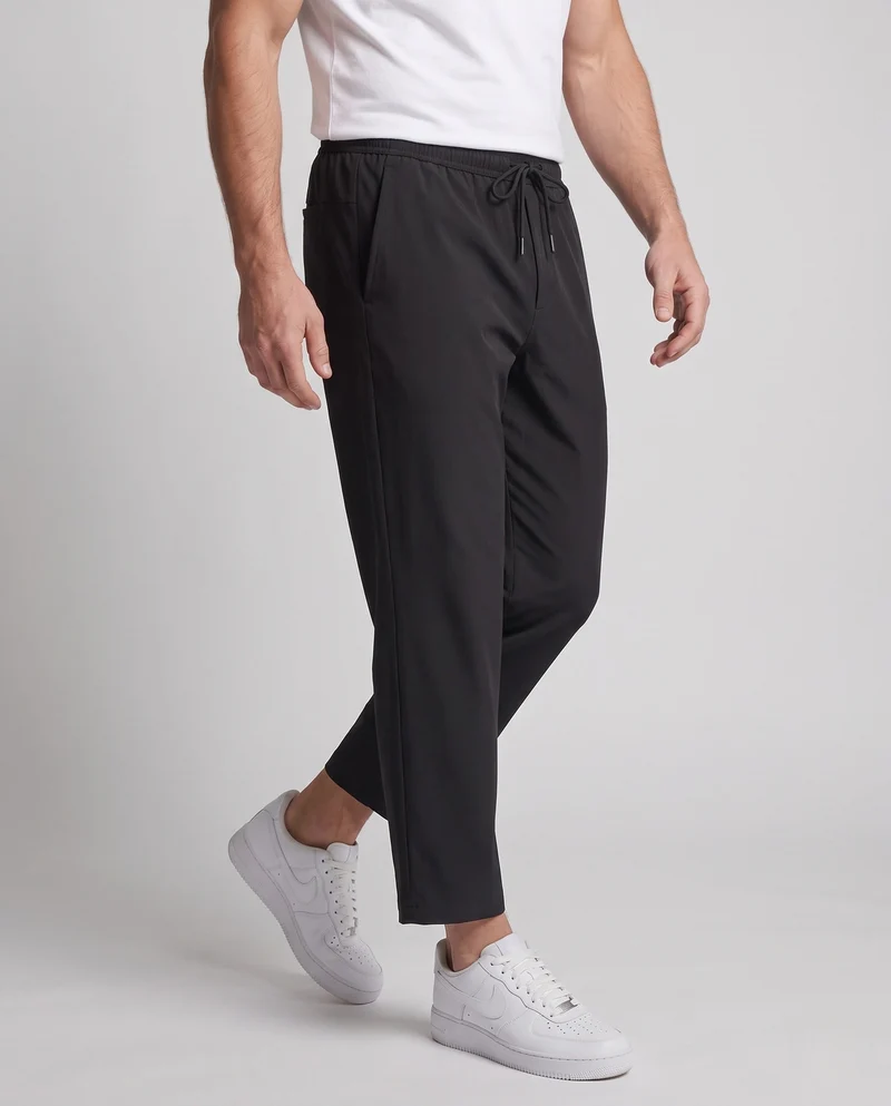 Herren Weite Lounge‑Hose mit Tunnelzugbund, geradem Bein und Eingrifftaschen Nord Taschen