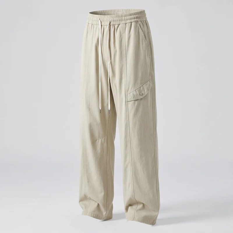 Herren Weite Cargo-Freizeithose im Joggerstil mit Tunnelzugbund & aufgesetzten Klappentaschen Nord Taschen
