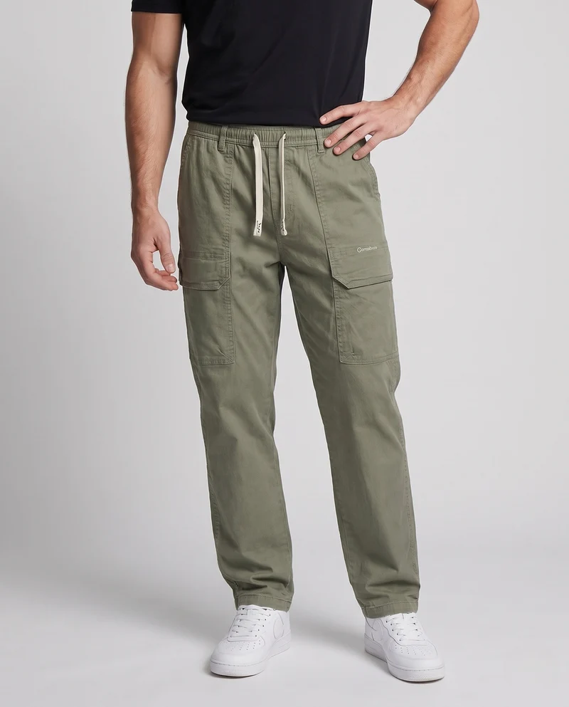 Herren Weite Cargo-Freizeithose mit Tunnelzugbund und Mehrfachtaschen Nord Taschen