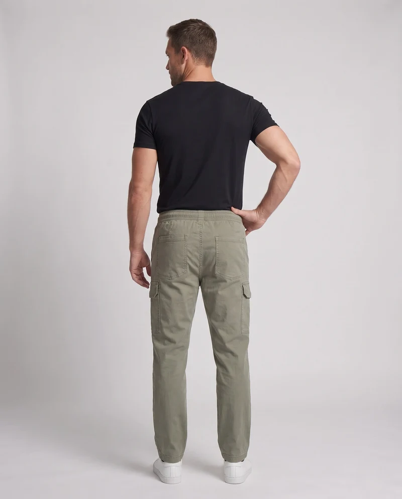 Herren Weite Cargo-Freizeithose mit Tunnelzugbund und Mehrfachtaschen Nord Taschen