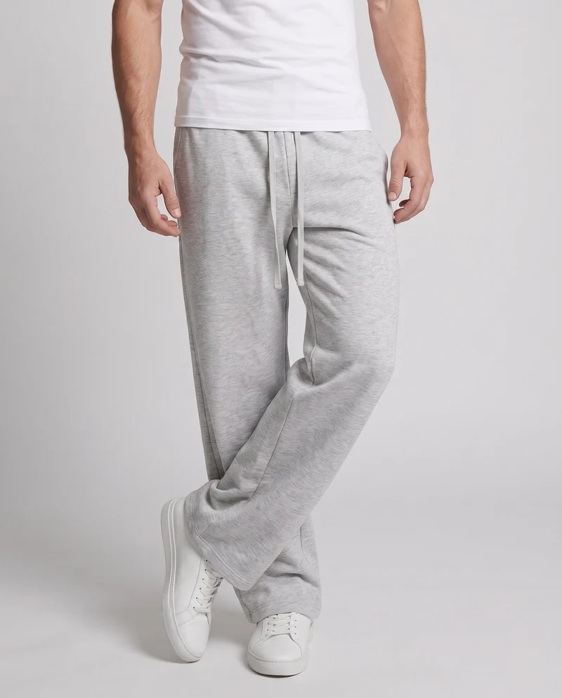 Herren Weite Baggy-Sweatpants mit Gummibund und Kordelzug Nord Taschen
