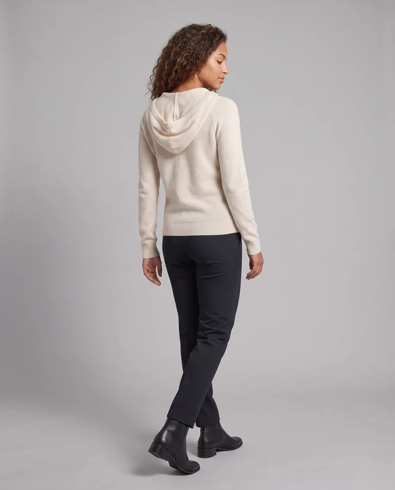 Damen Feiner Wollmix-Pullover mit sanftem V-Ausschnitt und kaschmirähnlicher Weichheit Nord Taschen