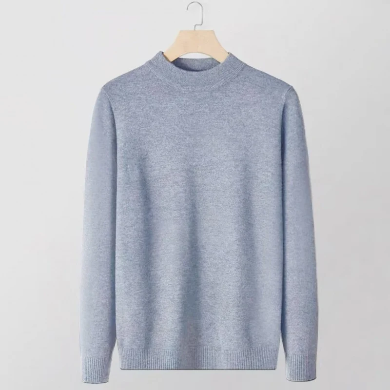 Damen Feinstrick-Stehkragenpullover aus Baumwollmix mit gerippten Bündchen Nord Taschen