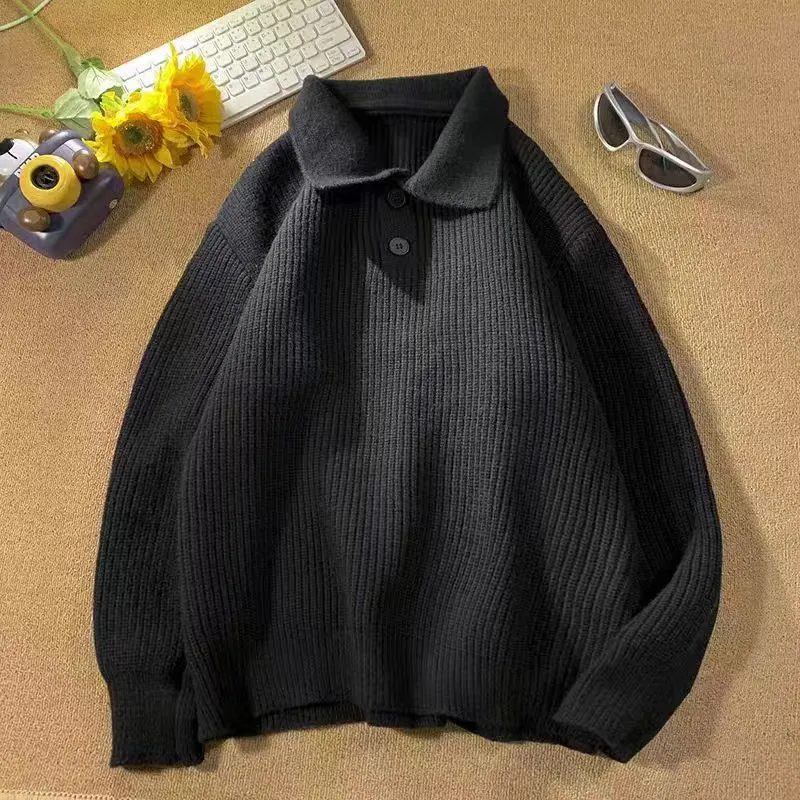 Damen Feinstrick-Polopullover mit Rippenstruktur und Zwei-Knopf-Leiste Nord Taschen