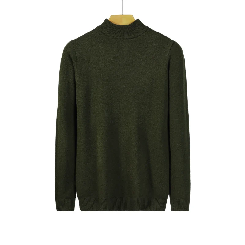 Damen Feiner Langarm-Feinstrickpullover mit schmalem Stehkragen und gerippten Bündchen Nord Taschen