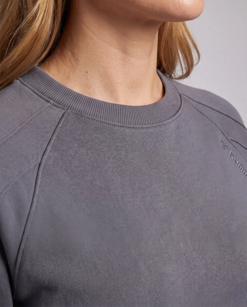 Damen Freizeit Übergroße Sweatshirt Nord Taschen