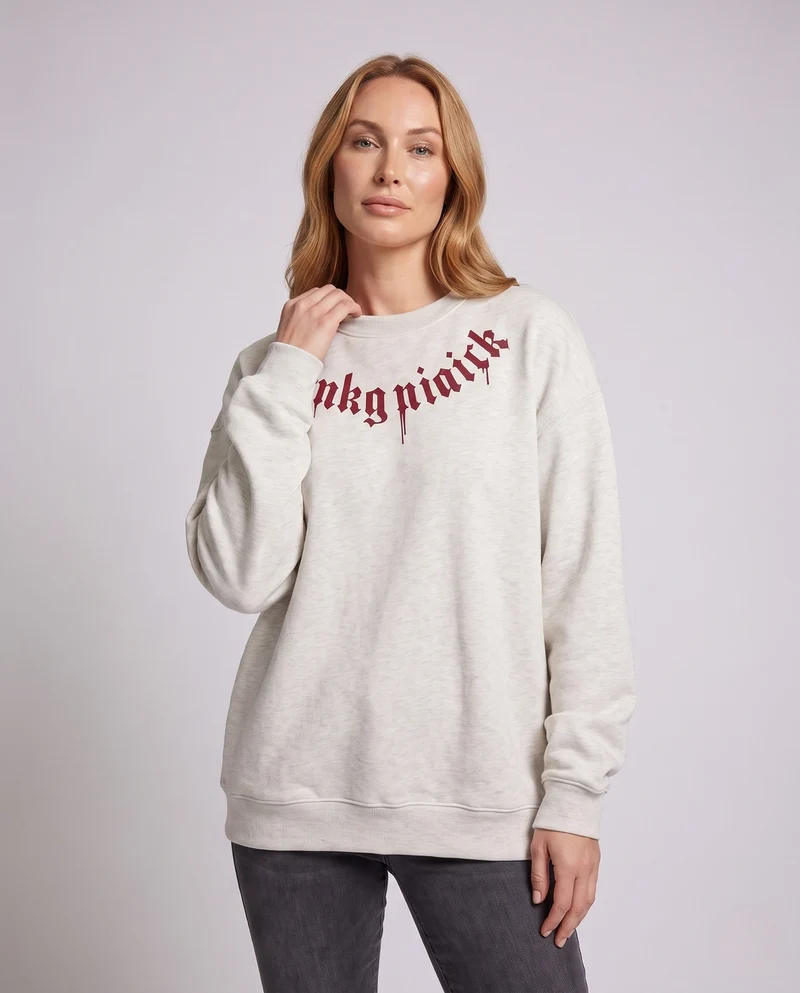 Damen Freizeit Übergröße Sweatshirt Nord Taschen