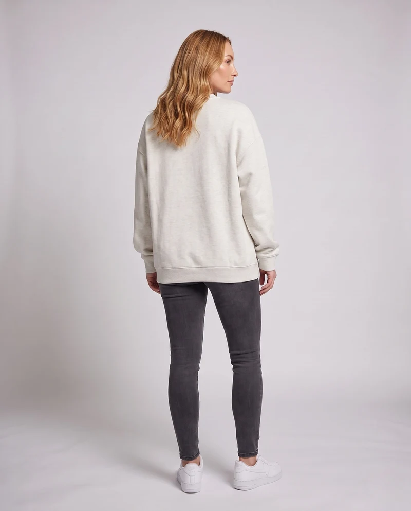 Damen Freizeit Übergröße Sweatshirt Nord Taschen