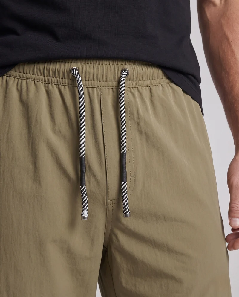 Herren Weite Baggy-Freizeithose mit Kordelzug und Druckknopf-Seitennähten Nord Taschen