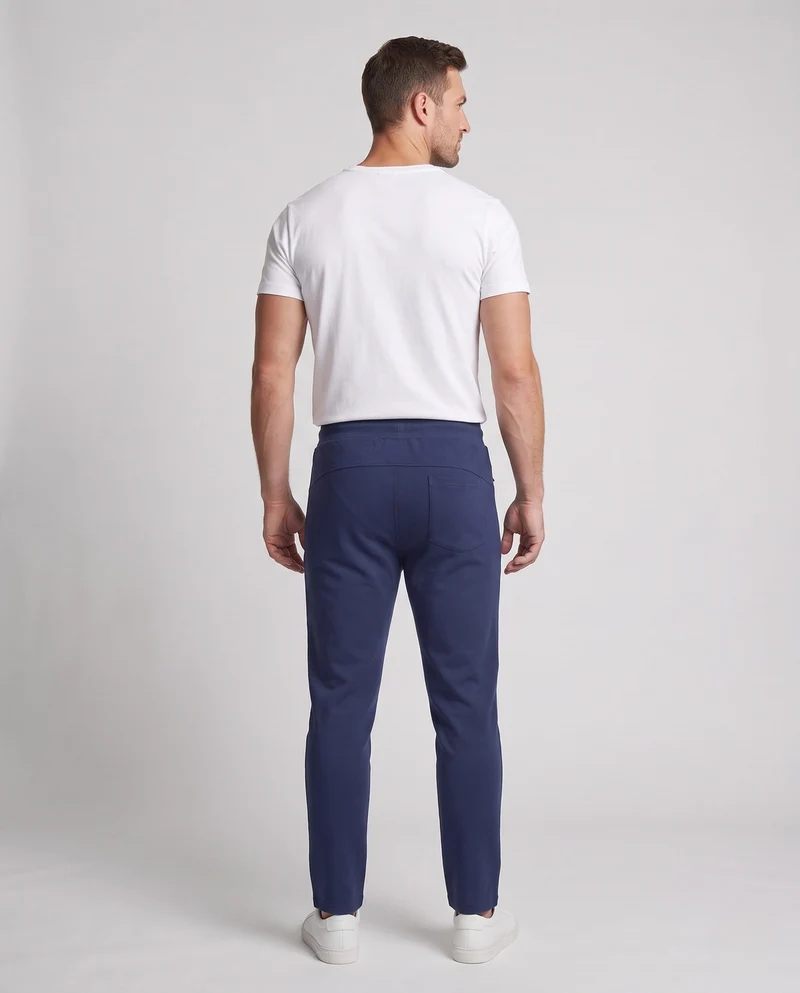 Herren Weiche French-Terry Jogginghose mit Tunnelzugbund, verdeckten Reißverschlusstaschen & geradem Bein Nord Taschen