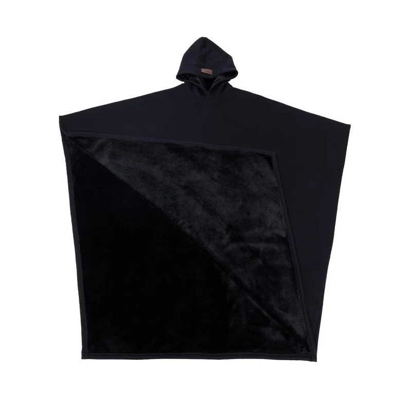 Unisex Kapuzen-Poncho-Decke mit wärmendem Fleecefutter und Oversize-Schnitt Nord Taschen