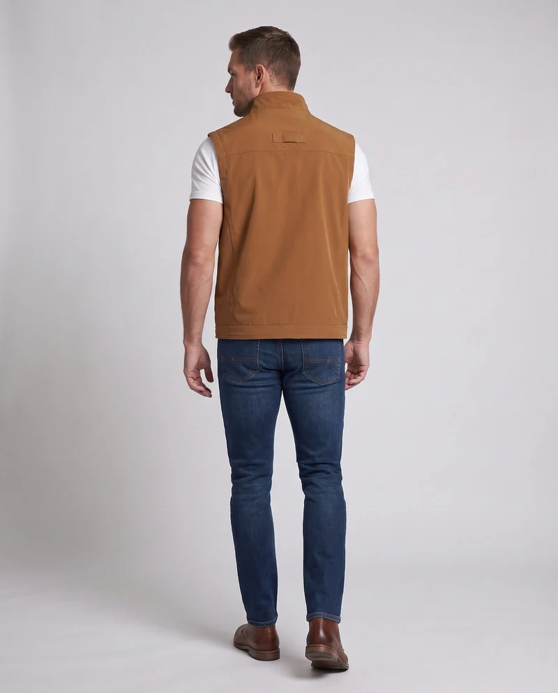 Herren Softshell-Weste mit winddichter Hülle, Meshfutter & sicheren Reißverschlusstaschen Nord Taschen
