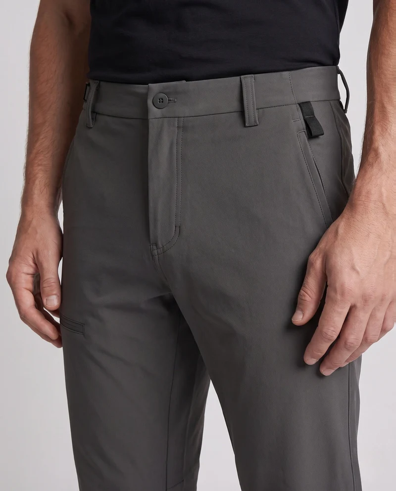 Herren Softshell-Funktionshose mit Stretch, wasserabweisender Oberfläche & vorgeformten Knien Nord Taschen