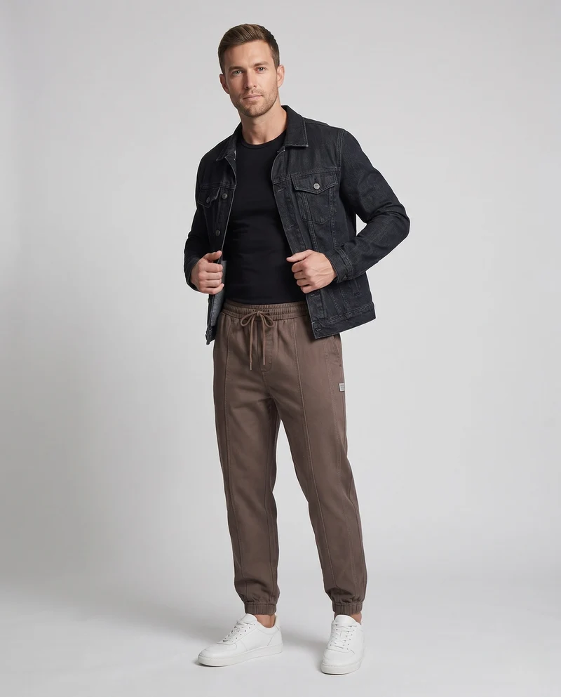 Herren Modische Jogginghose mit elastischem Bund Nord Taschen