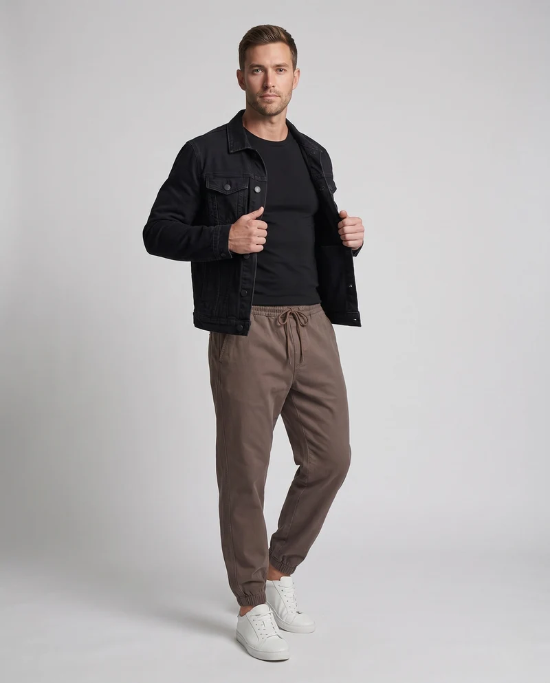 Herren Modische Jogginghose mit elastischem Bund Nord Taschen